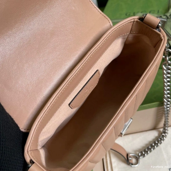 First bag ru Handle GUCCI GG Top Bag Mini Marmont 0727